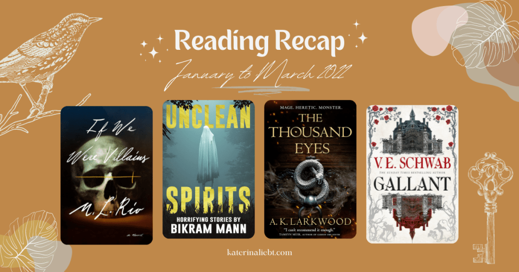 Reading Recap: January to March 2022&nbsp;Reads